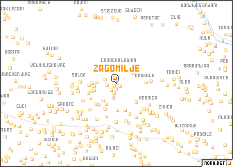 map of Zagomilje