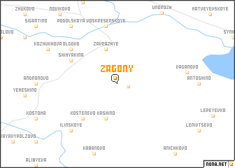 map of Zagony