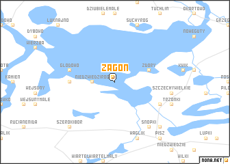 Zagon (Poland) map - nona.net
