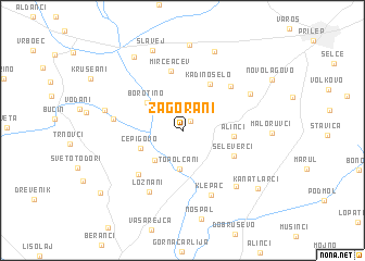 map of Zagorani