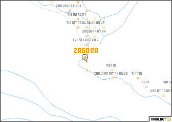 map of Zagora