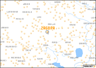 map of Zagora