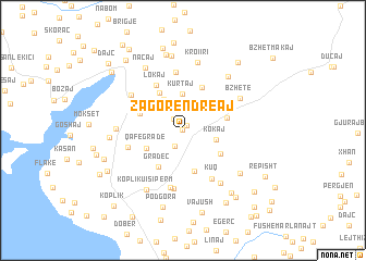 map of Zagorë-Ndreaj