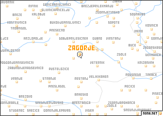 map of Zagorje