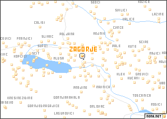 map of Zagorje