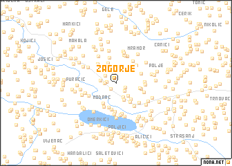 map of Zagorje