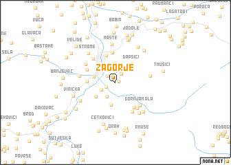 map of Zagorje