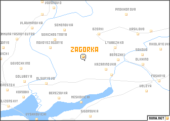 map of Zagorka