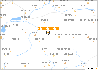 map of Zagorodno