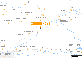 map of Zagorskoye