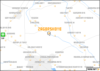 map of Zagorskoye