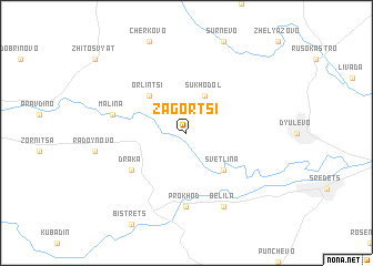 map of Zagortsi