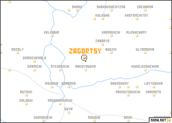 map of Zagortsy