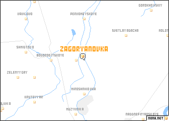 map of Zagoryanovka