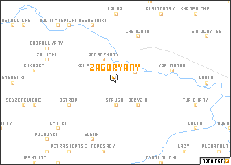 map of Zagoryany