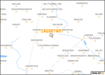 map of Zagoryany