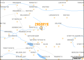 map of Zagorʼye