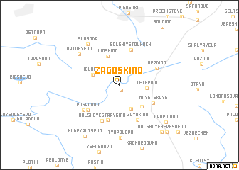 map of Zagoskino