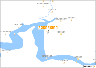 map of Zagoskino