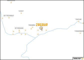 map of Zagour