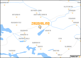 map of Zagovalino