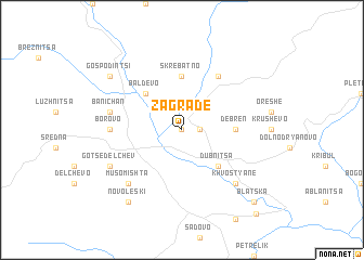 map of Zagrade