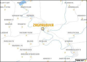 map of Zagradovka