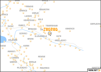 map of Zagrad