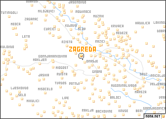 map of Zagreda