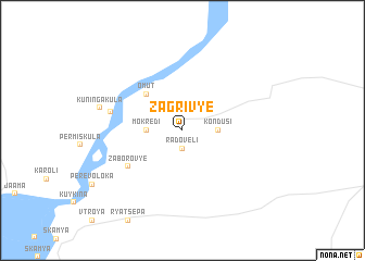 map of Zagriv\