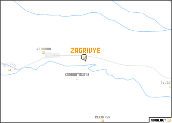 map of Zagriv\