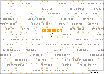 map of Zagróbka