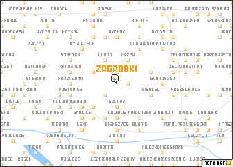 map of Zagrobki