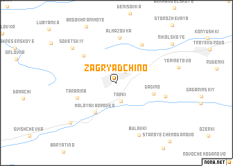 map of Zagryadchino