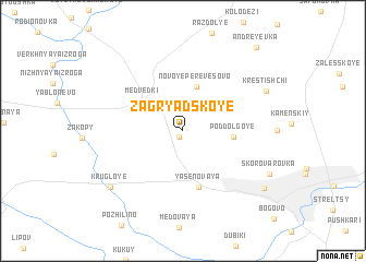 map of Zagryadskoye