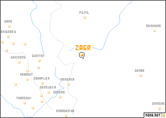 map of Zagr