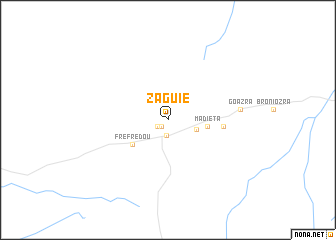 map of Zaguié