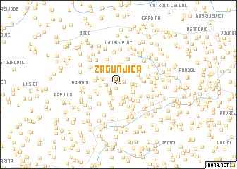 map of Zagunjica