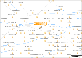 map of Zagurne