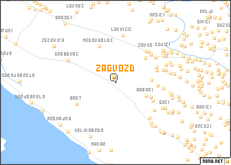 map of Zagvozd