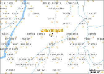 map of Zagyangon