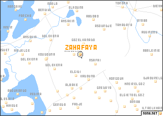 map of Zahafaya