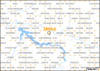 map of Zahájí