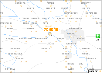 map of Zahana