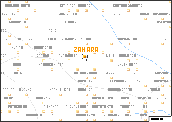 map of Zahara