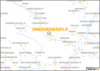 map of Z̧āhervand-e Soflá