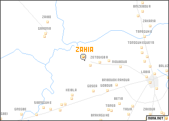 map of Zahia