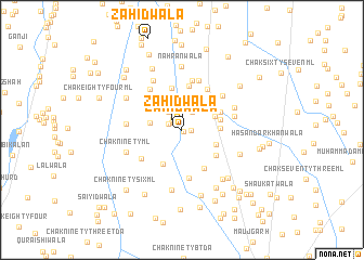 map of Zāhidwāla