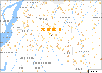 map of Zāhidwāla