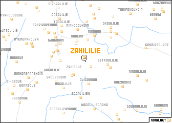 map of Zahililié